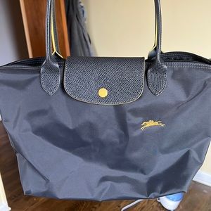 Longchamp small tote grey and yellow